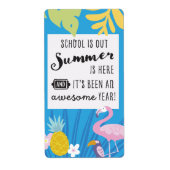"School's Out Summer is here" Labels van de Favor  (Voorkant)