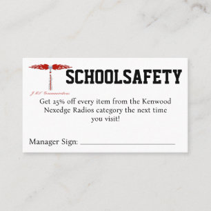SCHOOLSAFETY Coupon Visitekaartje