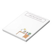 Schoolschool van de leerkracht Nota van Notitieblok (Gedraaid)