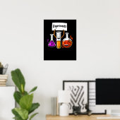 Schoolschool voor chemie en wetenschappen poster (Thuiskantoor)