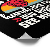 Schoolse sociale werker — Retro Sunset Poster (Hoek)