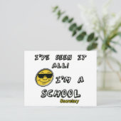 Schoolsecretaris Briefkaart (Staand voorkant)