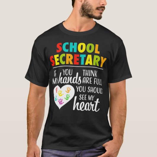 Schoolsecretaris Cute Kantoor Clerk Appreciation G T-shirt (Voorkant)