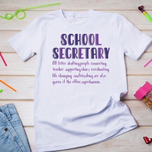 Schoolsecretaris Definitie Tshirt