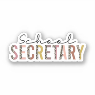 Schoolsecretaris Gift, Secretaris Appreciation Day Sticker