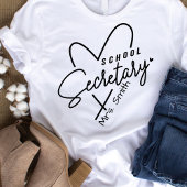Schoolsecretaris Hart  Tshirt