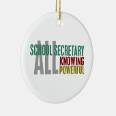 Schoolsecretaris Keramisch Ornament (Rechts)