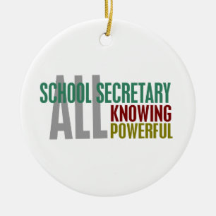 Schoolsecretaris Keramisch Ornament