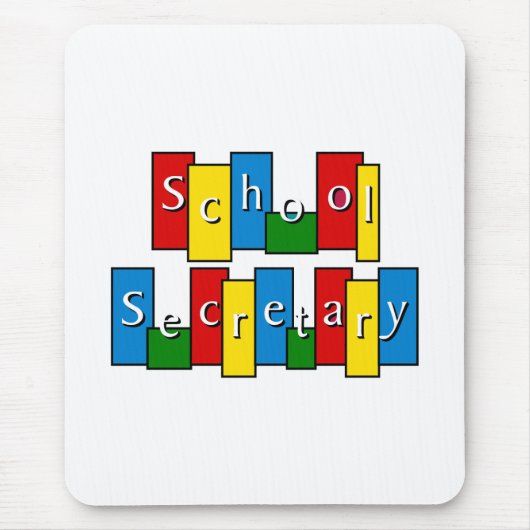 Schoolsecretaris Mousepad Muismat (Voorkant)