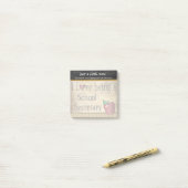 Schoolsecretaris | stijl post-it® notes (Op bureau)