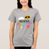 Schoolsecretaris Tri-Blend Shirt (Voorkant)