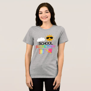 Schoolsecretaris Tri-Blend Shirt