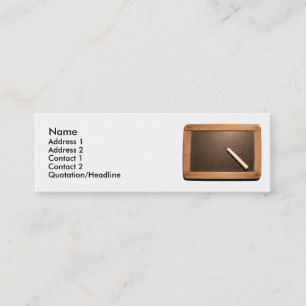 Schoolslet voor Ardoise  met Chalk Mini BC Mini Visitekaartje