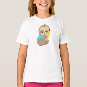 Schoolsleuf, klapsleuf, Baby sleuf, pen, potlood T-shirt