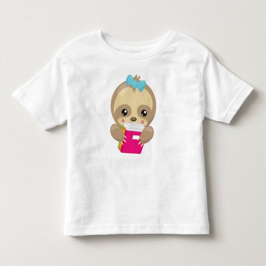 Schoolsleuf, klapsleuf, Baby sleuf, schoolboeken Kinder Shirts (Voorkant)