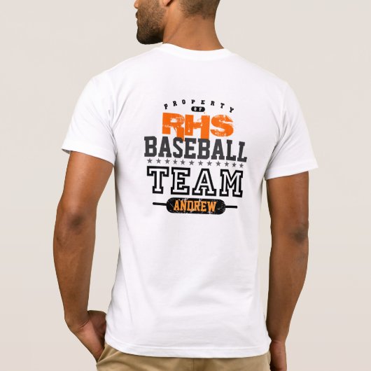 Schoolsportteam T-shirt (Achterkant)