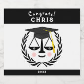 Schoolstudieobject Gift Sparkling Wijnetiket (Enkel label)