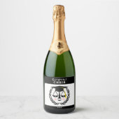 Schoolstudieobject Gift Sparkling Wijnetiket (Voorkant)