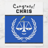 Schoolstudieobject Gift Wijn Etiket (Enkel label)