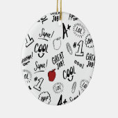 Schooltijd Keramisch Ornament (Rechts)