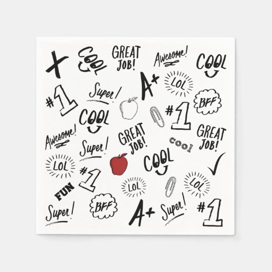 Schooltijd Servetten (Voorkant)