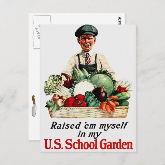 Schooltuin Briefkaart (Voorkant / Achterkant)