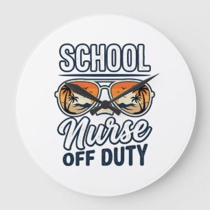 Schoolverpleegkundige Buiten Dienst Vintage Zonneb Grote Klok