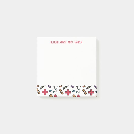 Schoolverpleegkundigen, gepersonaliseerd van het b post-it® notes (Voorkant)