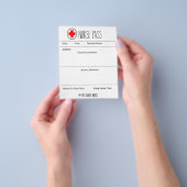 Schoolverpleegpas voor de schoolinstelling flyer (Hand)