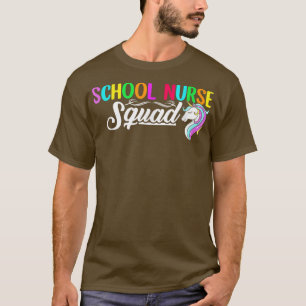 Schoolverpleegplein Unicorn Nurking CNA Health Car T-shirt
