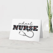 Schoolverpleegster waardering op Nurses Day Kaart (Voorkant)