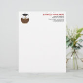 Schoolvis met mortierkarton briefhoofd (Staand voorkant)