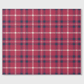 Schoolvis rood wit land cadeaupapier (Vlak)