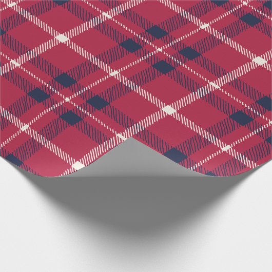 Schoolvis rood wit land cadeaupapier (Hoek)