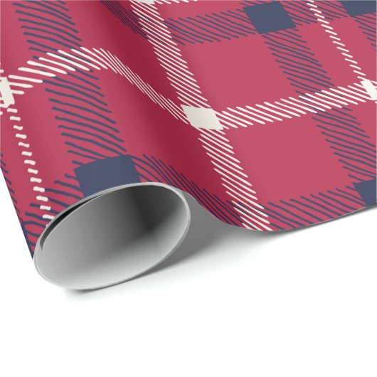 Schoolvis rood wit land cadeaupapier (Rol Hoek)