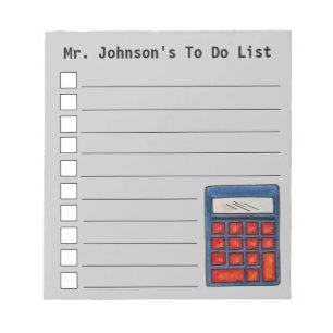 Schoolvoorraad Wiskunde leraar calculator Onderwij Notitieblok
