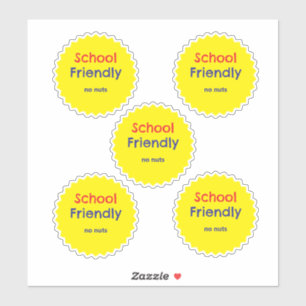 Schoolvriendelijk Geen Noten Allergeen Sticker