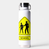 Schoolzone Waterfles (Achterkant)