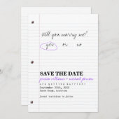 Schoolzweten Opslaan Datum Save The Date (Voorkant / Achterkant)