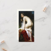Schoon badend vrouwelijk naakt (door Bouguereau) Kaart (Voorkant / Achterkant in situ)