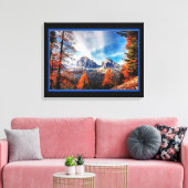 Schoon Berglandschap Canvasprint Canvas Afdruk (Insitu (Woonkamer))