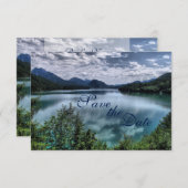 Schoon Bergmeer Trouwkaart Save the Date (Voorkant / Achterkant)