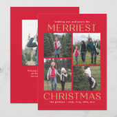 Schoon Bewerkbaar Kleurrijk Collage Kerstkaart (Voorkant / Achterkant)