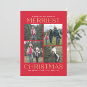 Schoon Bewerkbaar Kleurrijk Collage Kerstkaart (Staand voorkant)