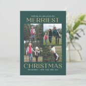 Schoon Bewerkbare Collage Kleur Kerstkaart (Staand voorkant)