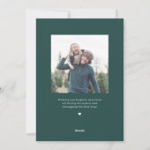 Schoon Bewerkbare Collage Kleur Kerstkaart (Achterkant)