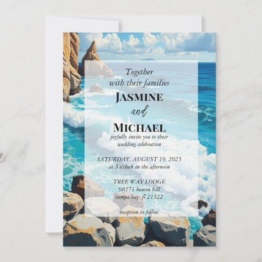 Schoon Blauw Strand Kaart (Voorkant)