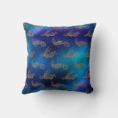 Schoon Blauw Zeemeermin Glitter Ontwerp - Kussen (Achterkant)