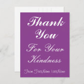 Schoon "Dank U Voor Uw Vriendelijkheid" Ansichtkaa Briefkaart (Voorkant / Achterkant)