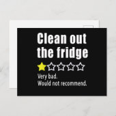 Schoon de koelkast niet op briefkaart (Voorkant / Achterkant)